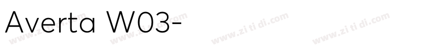 Averta W03字体转换